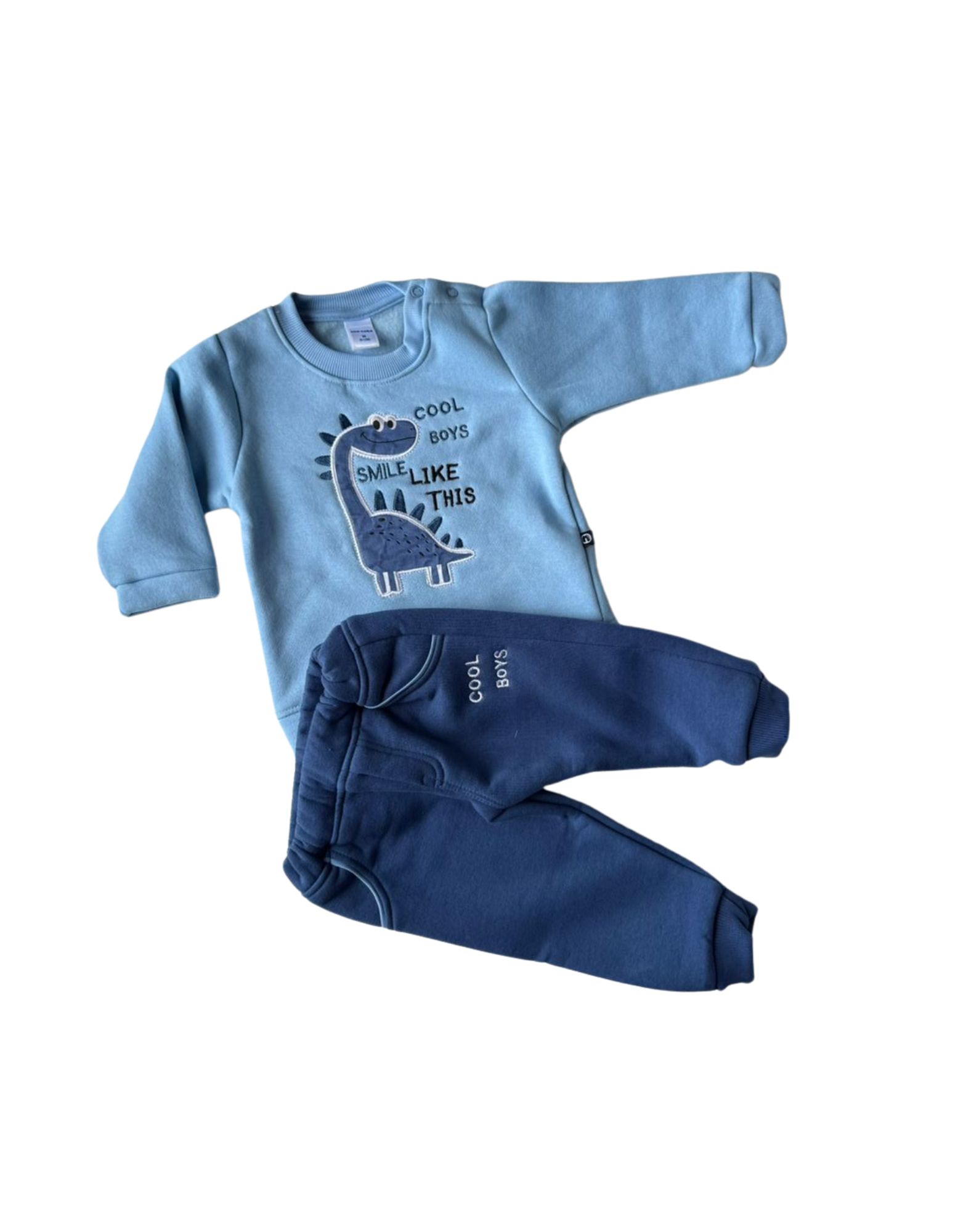 👶 Cool Boys Dino Sweatshirt &amp; Pant Set