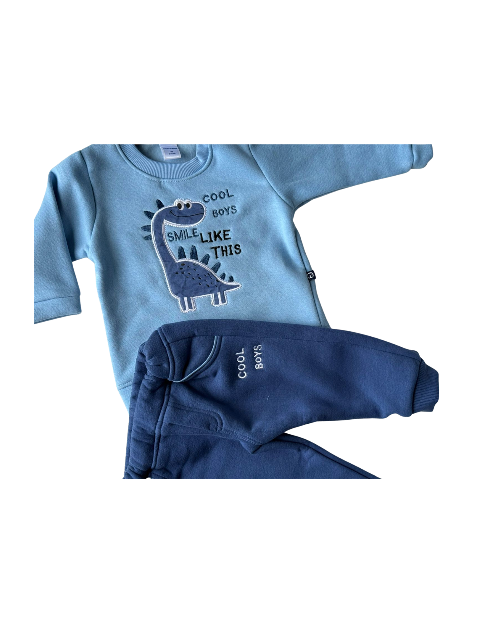 👶 Cool Boys Dino Sweatshirt &amp; Pant Set
