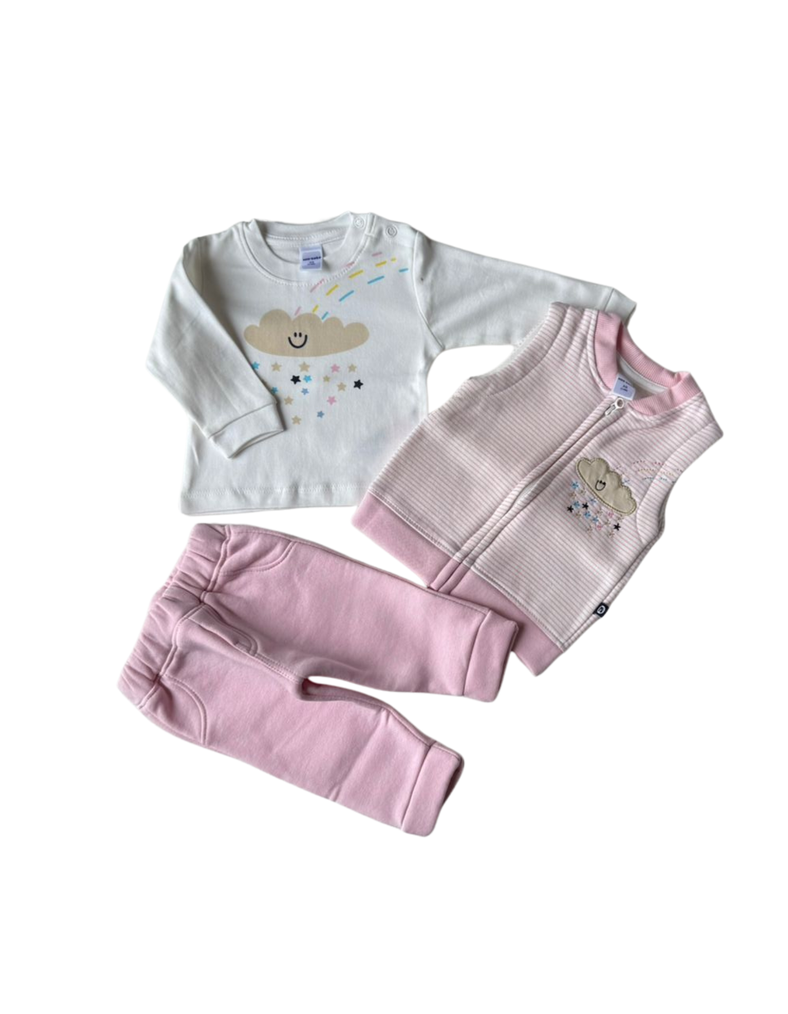 Wrap your little angel in cozy cuteness with this minty-fresh outfit set, designed for comfort and charm!