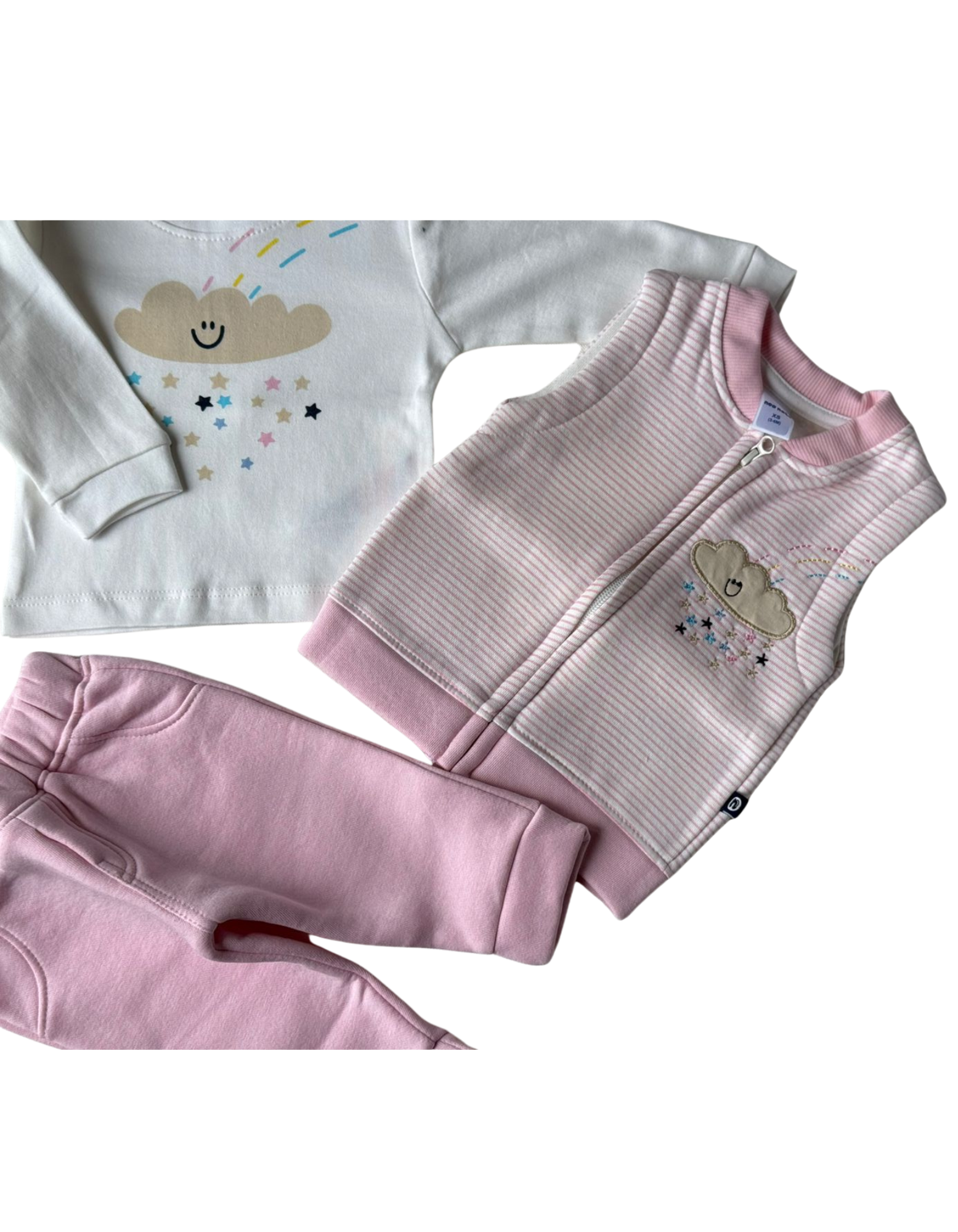 Wrap your little angel in cozy cuteness with this minty-fresh outfit set, designed for comfort and charm!
