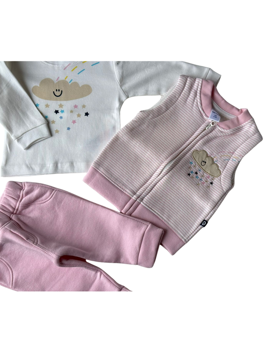 Wrap your little angel in cozy cuteness with this minty-fresh outfit set, designed for comfort and charm!