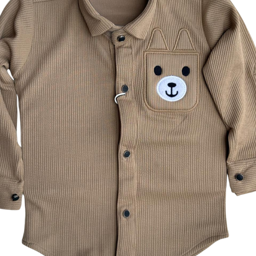 "Style meets cuteness in this bear-patch co-ord – comfy, trendy, and made for little adventures!"