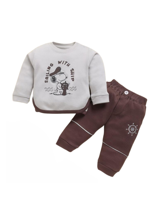 ⚓ “Dress your little sailor in comfort &amp; cuteness – Sailing with Ship outfit now available!”
