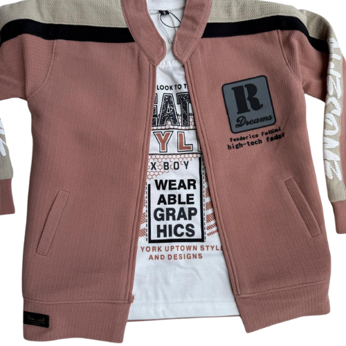 Trendy 3-piece winter outfit for boys — perfect for casual outings and everyday comfort.