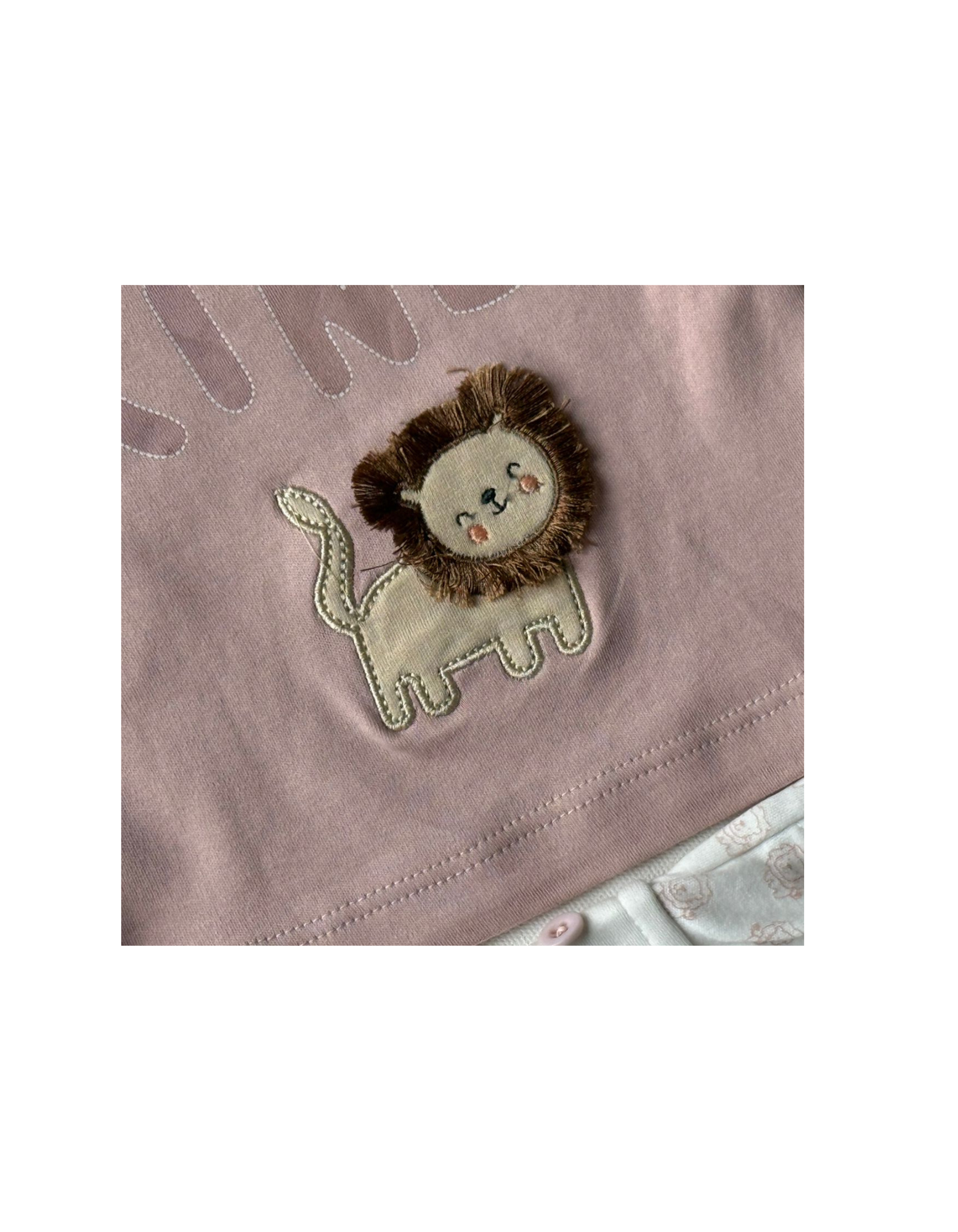 🦁 Adorable Baby Boy Outfit – “Born Kind” Lion Set