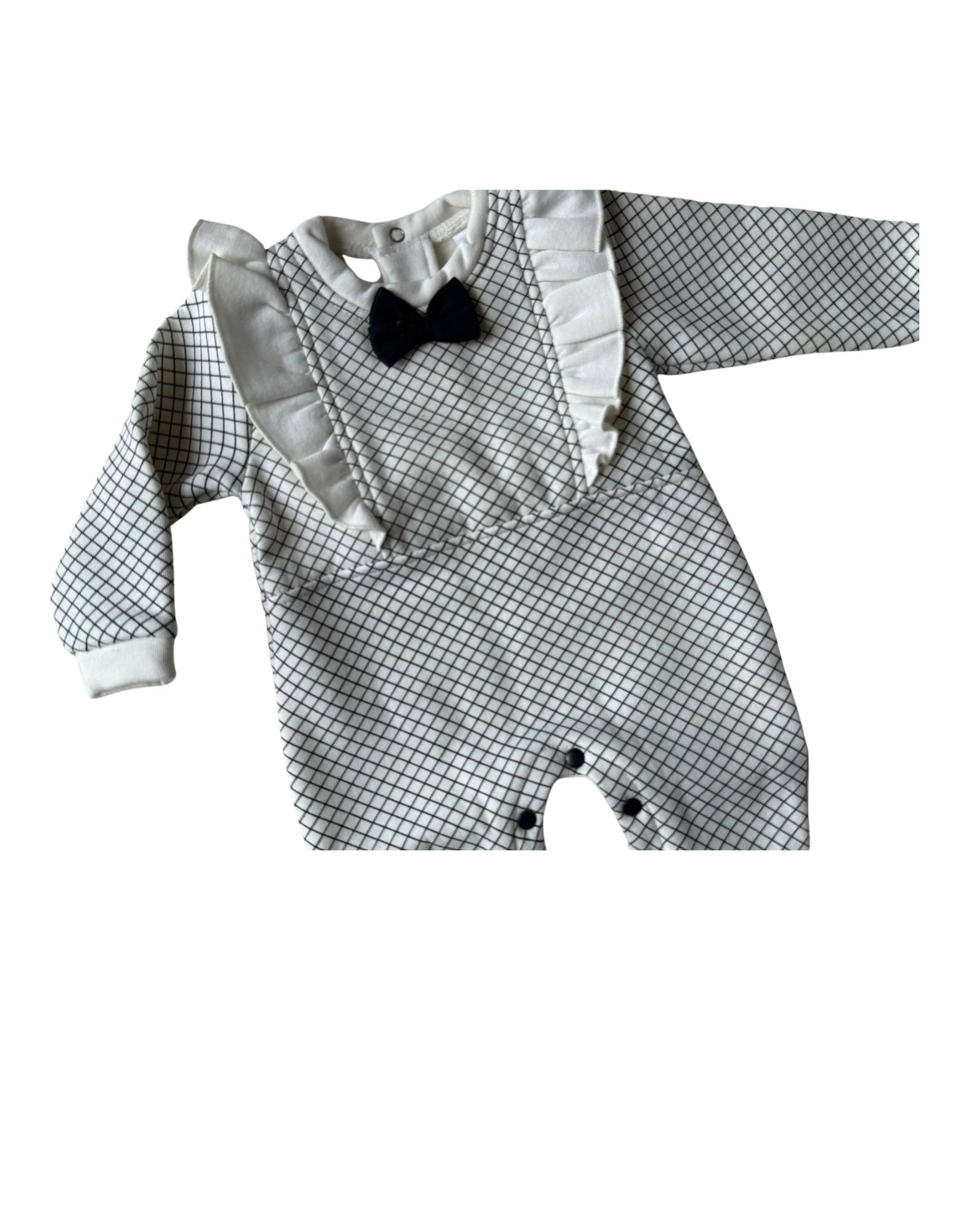 🍼 Premium Baby Girl Romper – Elegant Pink with Bow Accent