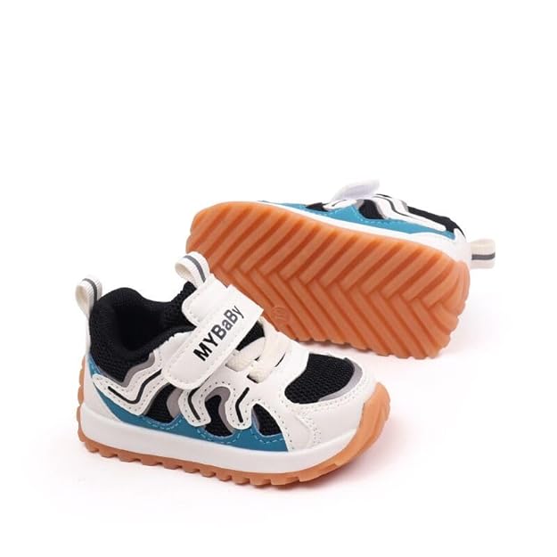 Sneakers for Boys & Girls – Breathable Mesh Running Shoes with Non-Slip Sole & Hook and Loop