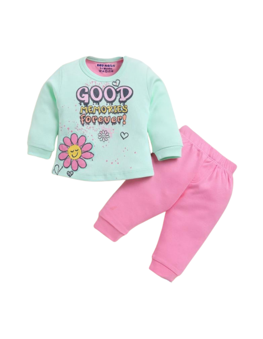 🌸 Baby/Toddler Outfit Set – Long Sleeve Tee &amp; Pants 🌸