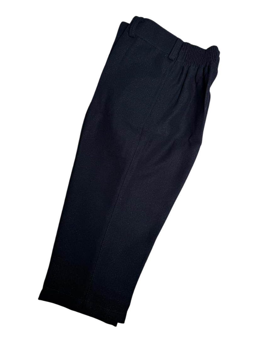 Premium black tuxedo with elegant embroidery – perfect for your little gentleman’s grand occasions.