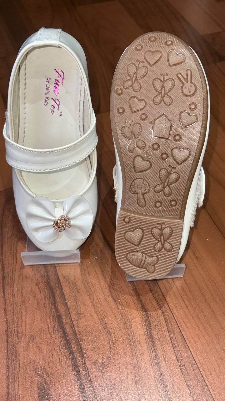 Angel Steps White Festive Footwear