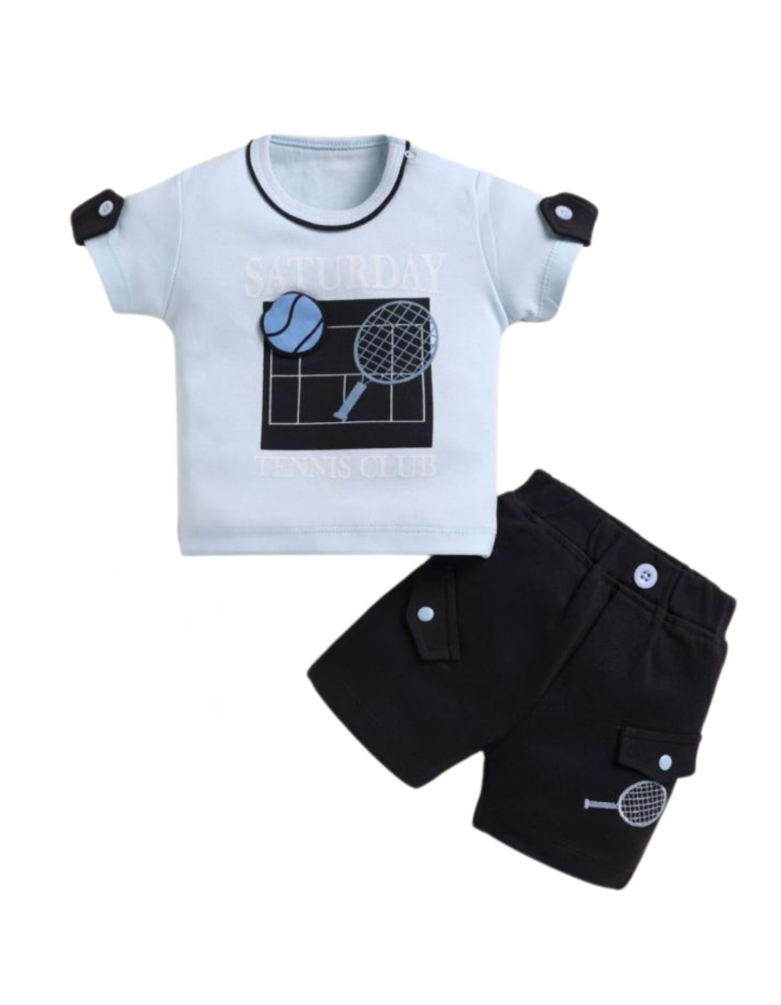 Baby Boys’ Sporty Tennis Club Outfit (2-Piece Set)