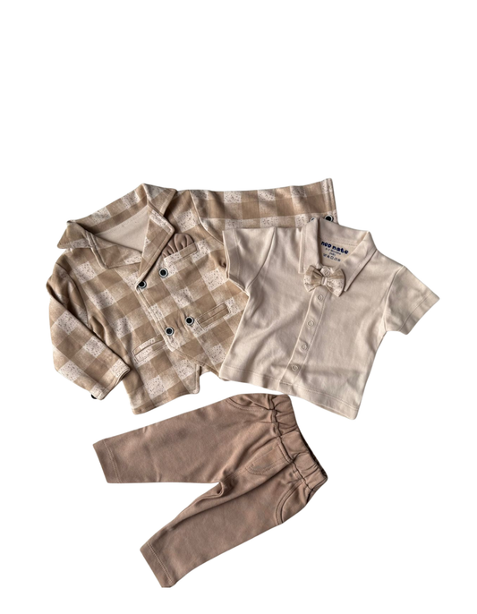 👶 Premium Baby Boy 3-Piece Outfit Set