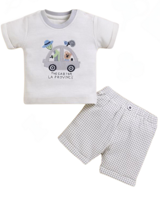 "Adorable comfort meets style – the perfect outfit for your little explorer!"