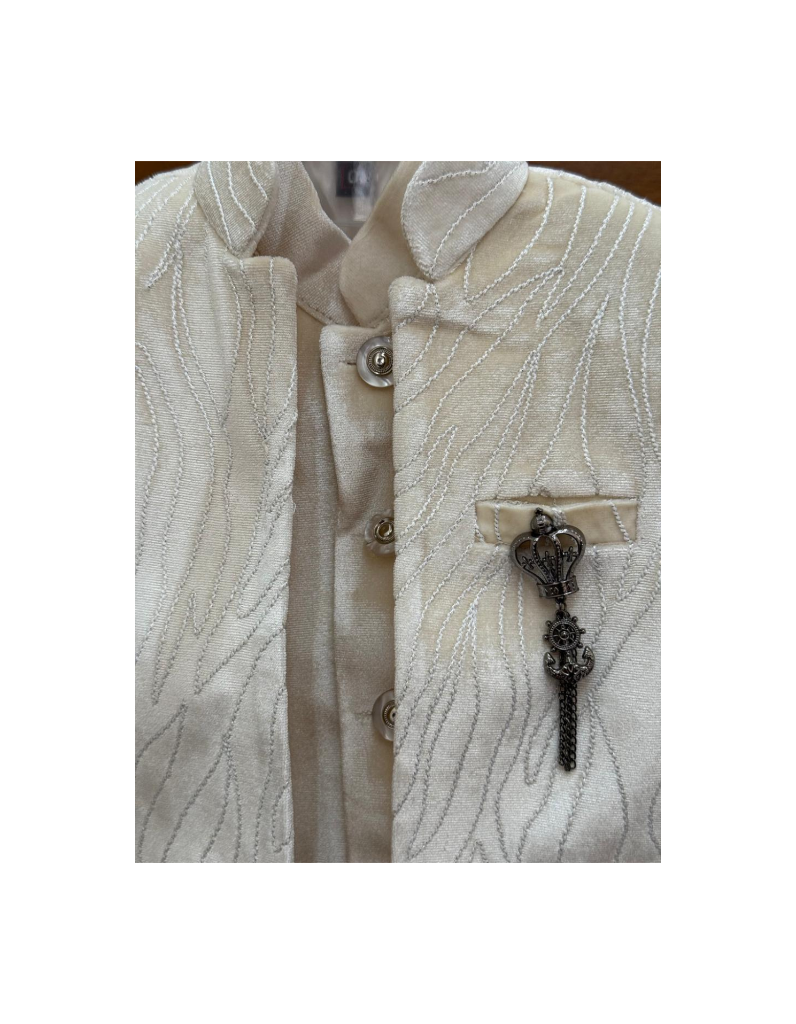 Boys 3-Piece Premium Ethnic Party Wear Set – Off White