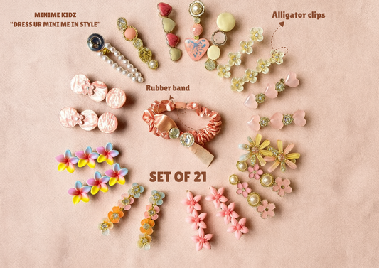 🌸 Premium Hair Accessories Set of 21