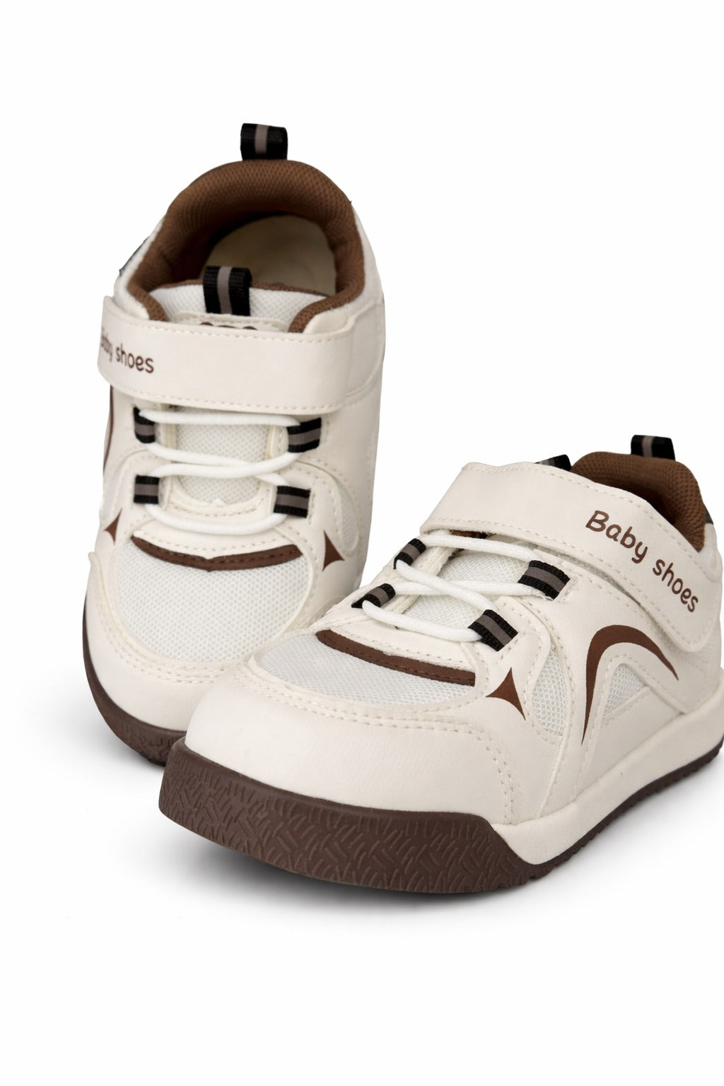 Premium Baby Sneakers for Boys & Girls – Anti-Slip Rubber Sole First Walker Shoes, Soft Breathable Mesh, Lightweight Toddler Casual Shoes with Velcro Strap & Elastic Lace