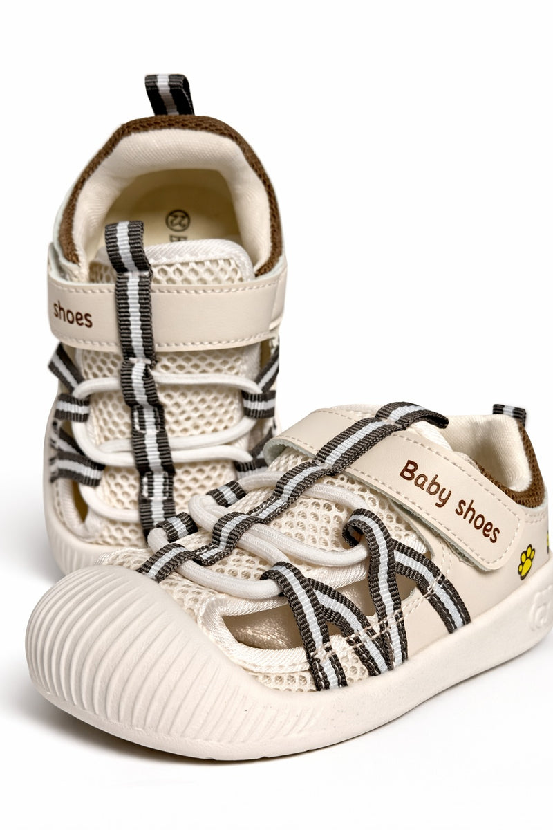 AirFlex Baby Sandal Sneakers – Breathable Anti-Slip First Walker Shoes with Strap-zoom-