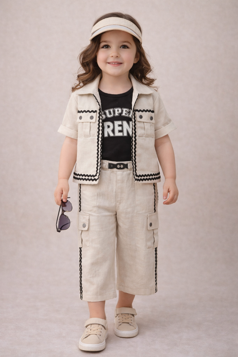 Trendy  Co-ord Set for Little Fashionistas-zoom-