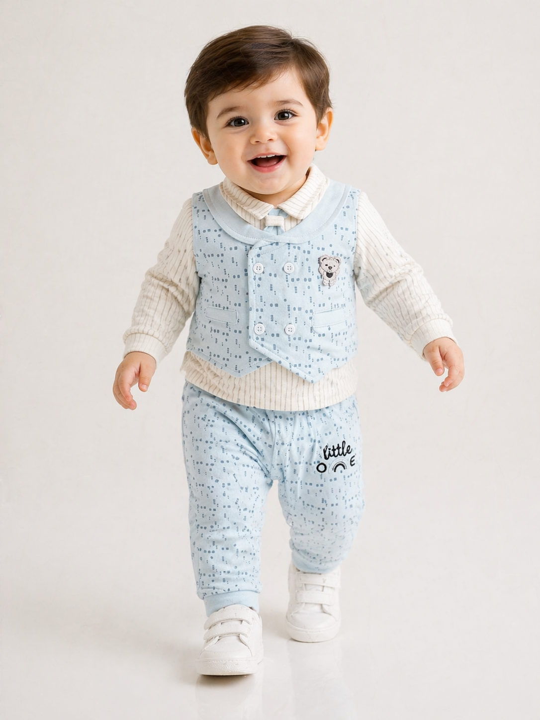 Elegant Baby Boys Formal 3-Piece Outfit – “Little One” Edition