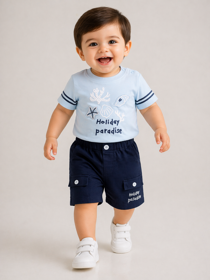 Summer Outfit – Soft Cotton 2-Piece Set-zoom-