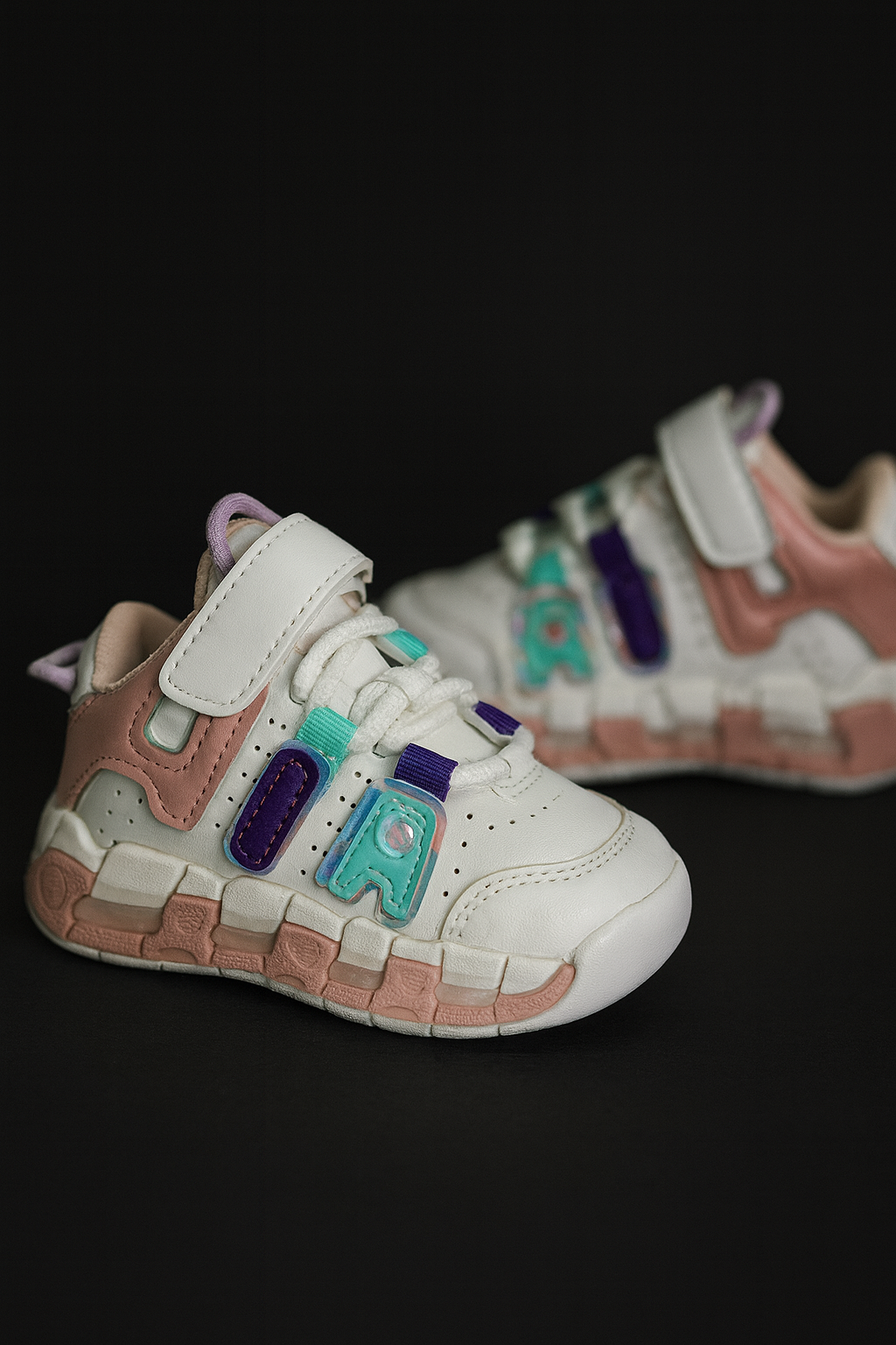 "Stylish, comfy sneakers made for active little feet."