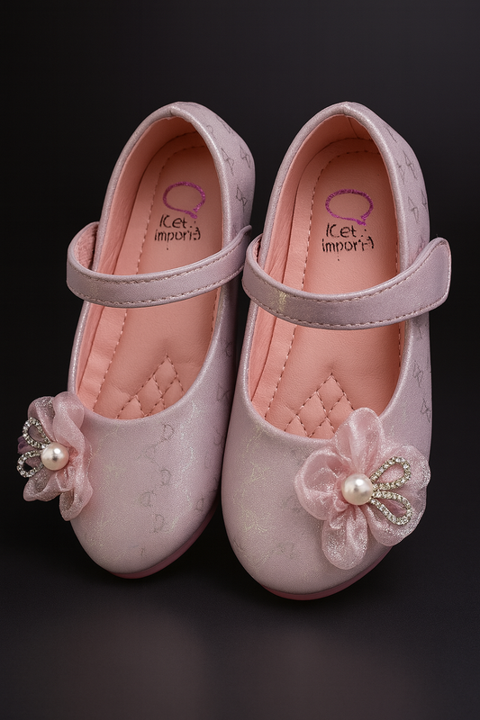 **"Pearl Bloom Princess Shoes"** 🌸✨