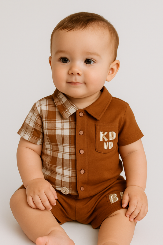 🧒 Stylish Baby Boy 2-Piece Outfit