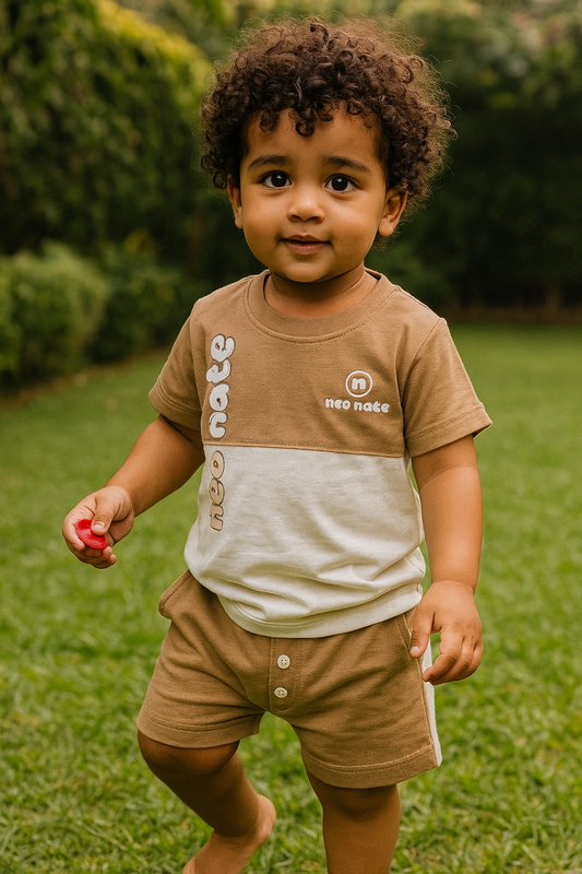 Neo Nate Cool Duo Set – Soft Brown & White Edition
