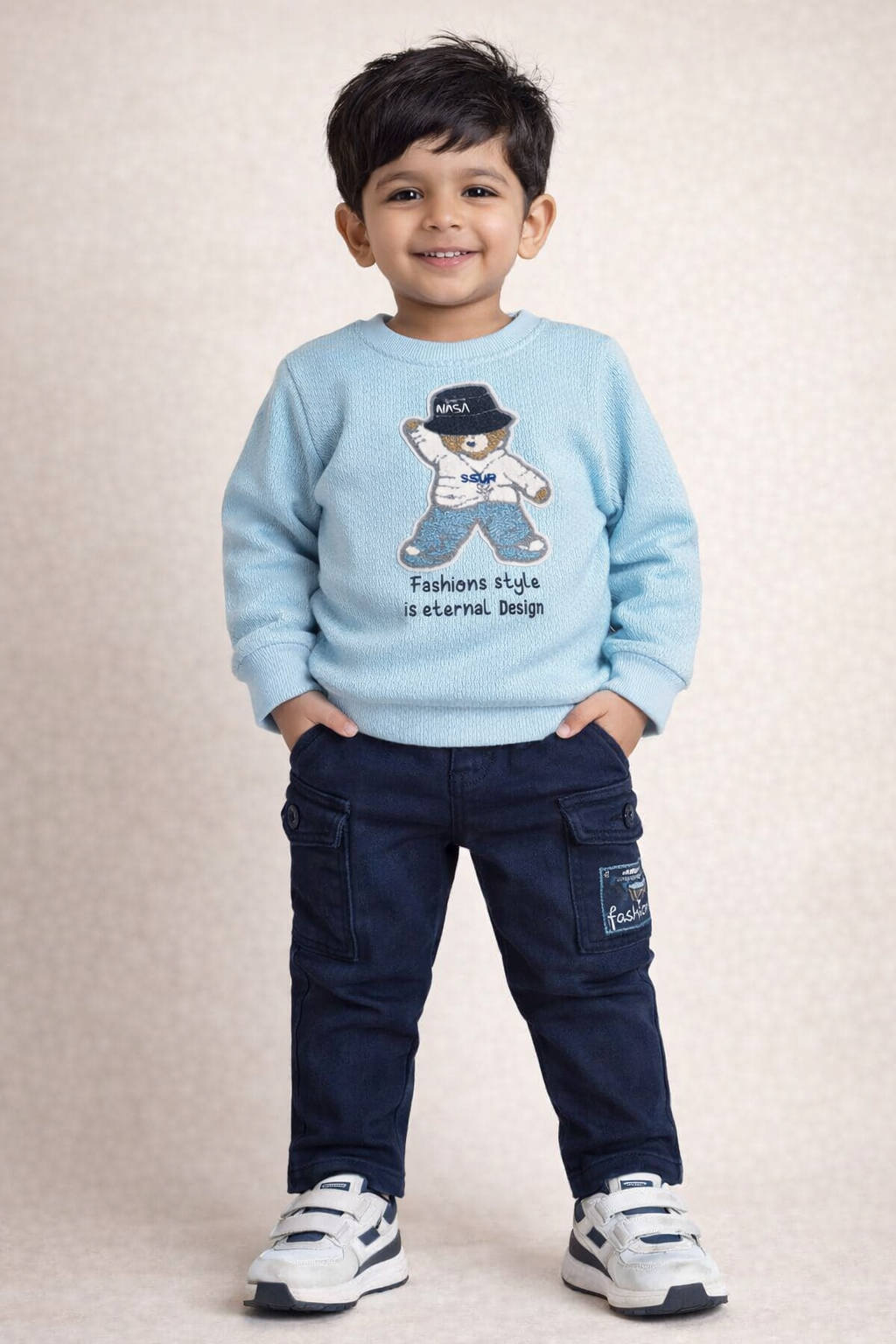 Stylish Boys Winter Co-Ord Set (Sweatshirt + Pants)