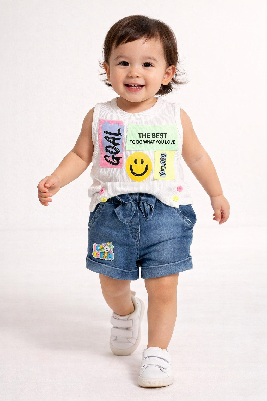 Too cute to resist – a playful summer outfit made for happy little steps and big smiles
