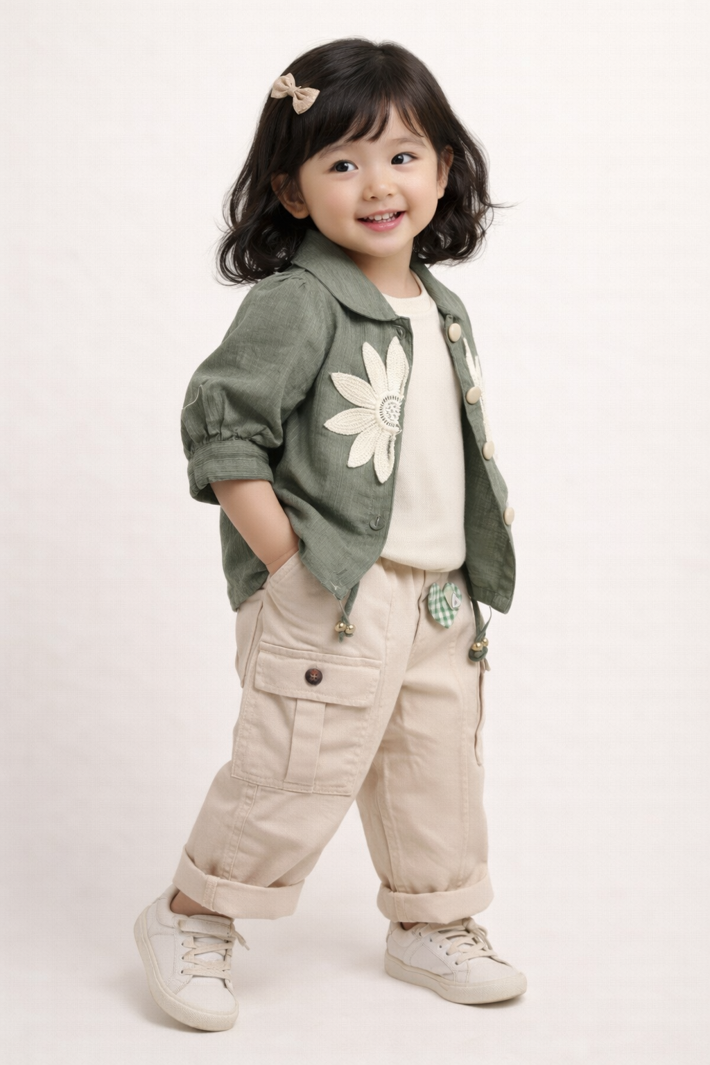 Elegant 3-Piece Baby Girl Outfit (Premium Look)