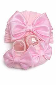 Elegant Baby Headband & Booties Combo Set