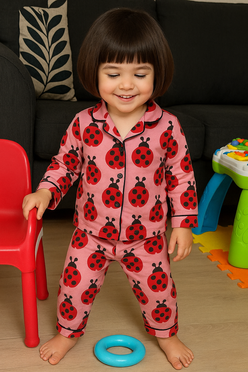 Ladybug Love Toddler Pajama Set-zoom-