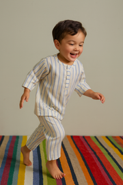 Soft Striped Cotton Kurta Pajama Set for Kids