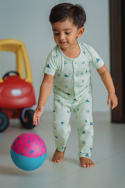 Sweet Dreams Pajama Set – Mint Cloud Print