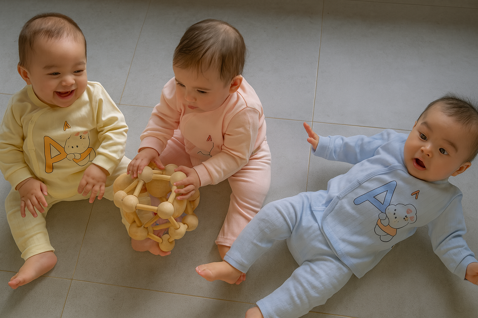 IMPORTED “Cozy colors, happy giggles — playtime just got cuter!”(Pack of 3)