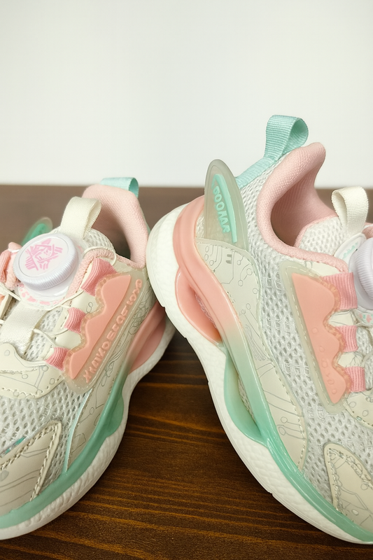 Mini Me Kidz Sneakers – Sporty Neon Tech for bold style & Pastel Dream