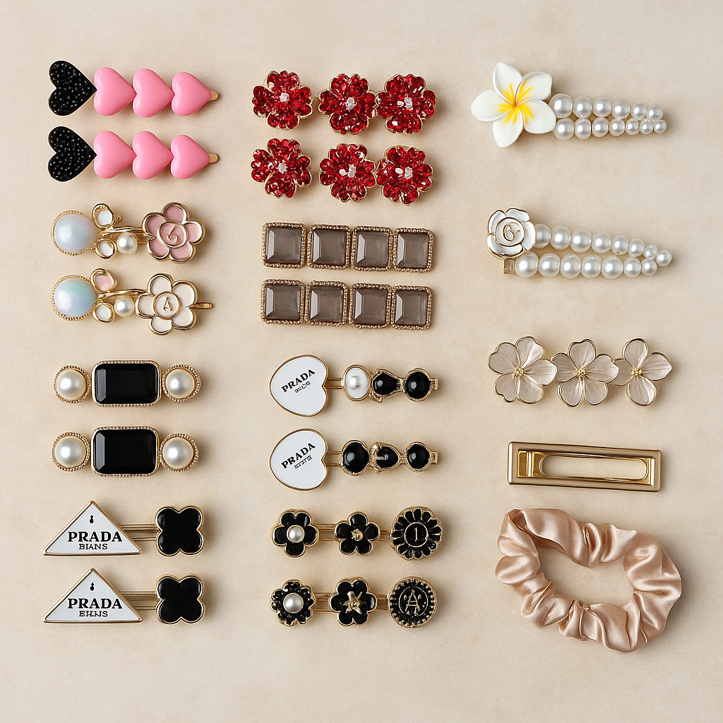 luxury set of 21 premium hair accessories