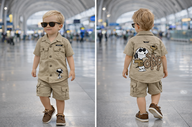 Boys Premium Safari Outfit – Smart & Stylish-zoom-