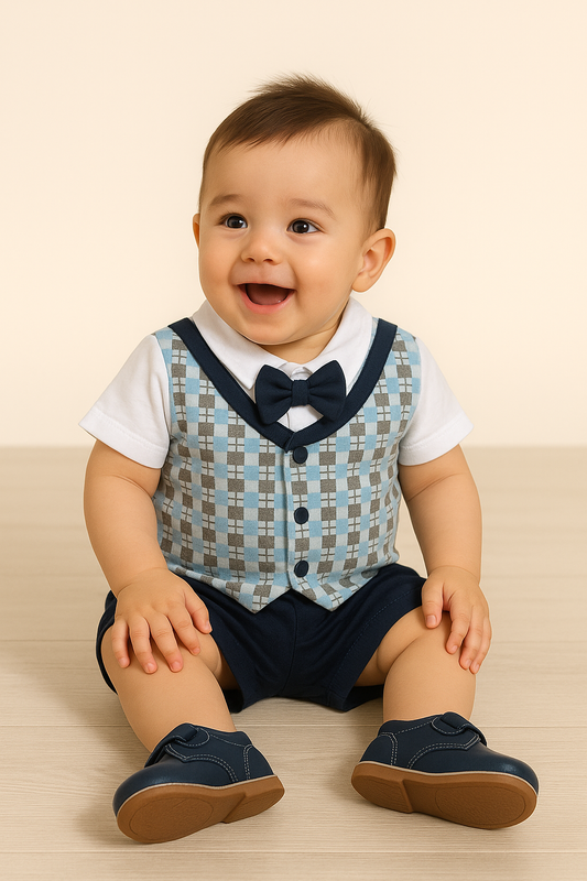 A classy mini-suit for your little prince!