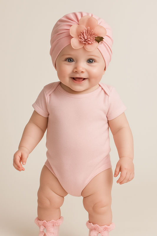 🌸 Baby Girl Cap & Socks Gift Set – Premium Comfort & Style 🌸