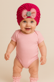 🌸 Baby Girl Cap & Socks Gift Set – Premium Comfort & Style 🌸