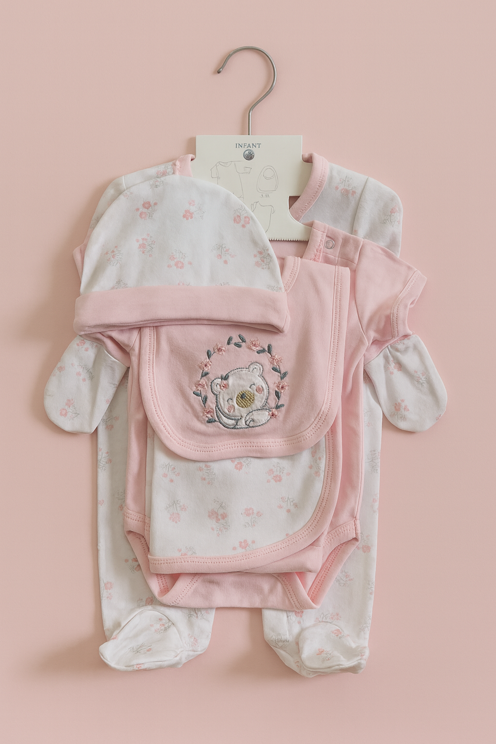 🍼 Premium Newborn Baby Clothing Gift Set – 6 Pieces