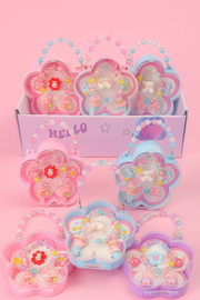 🌸 Cute Kids Accessory Set – Beaded Bracelet & Hair Clips