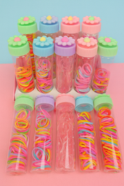 ✨ Premium Kids Hair Bands Pack – Cute Flower Tube Packaging ✨[set of 4]