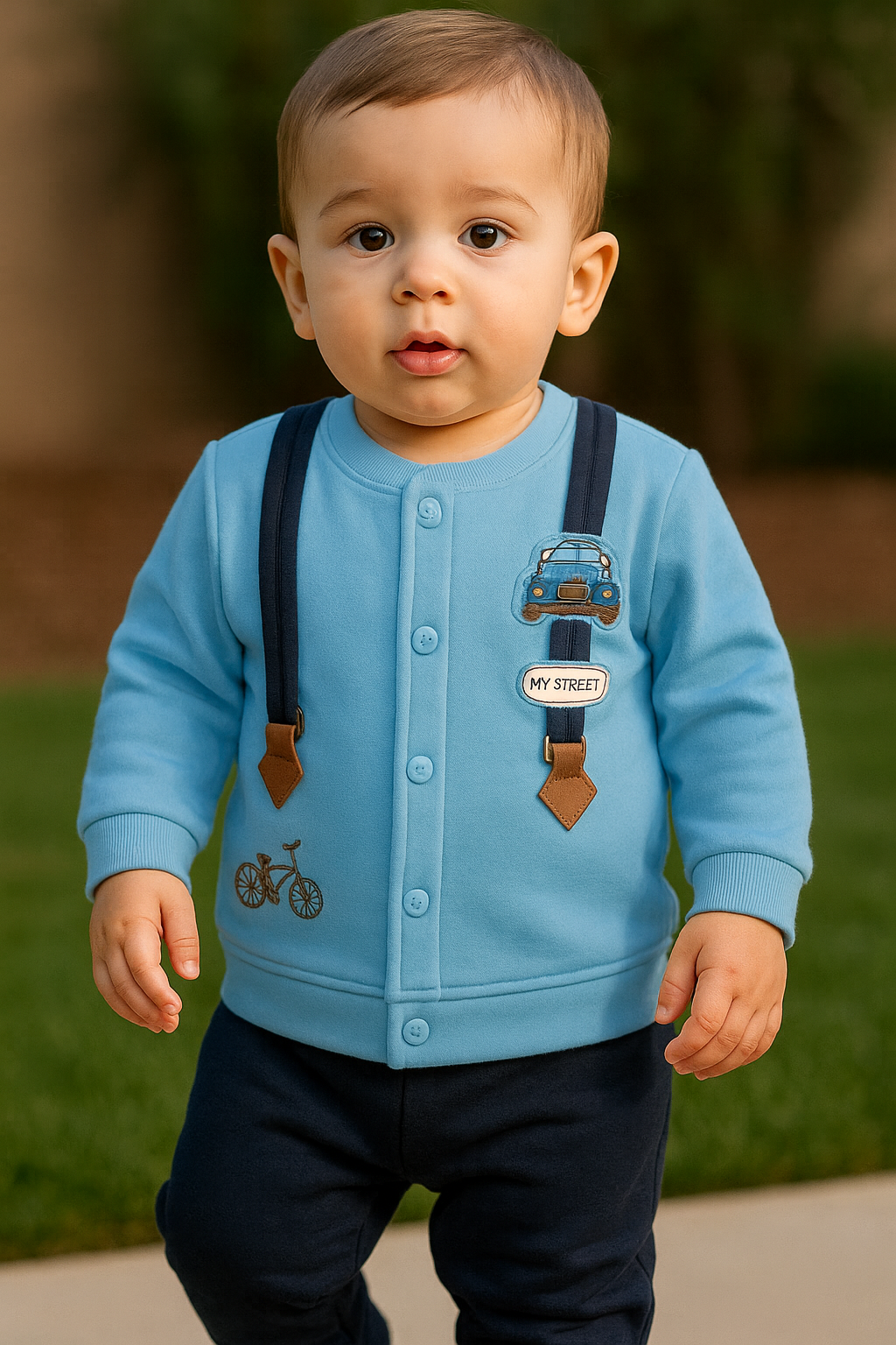 Dapper Little Champ Set – With Cute Suspenders Look