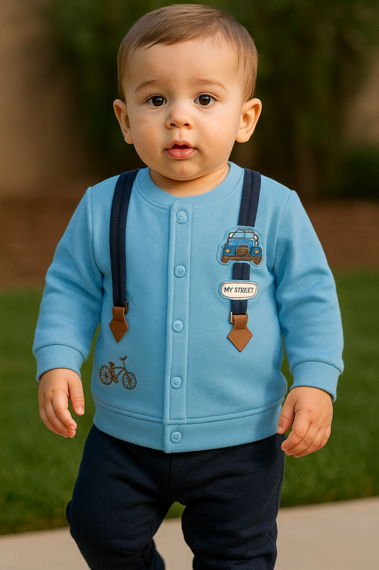 Dapper Little Champ Set – With Cute Suspenders Look