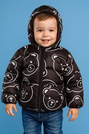 Bright, cozy, and teddy-cute—perfect winter warmth for your little one!