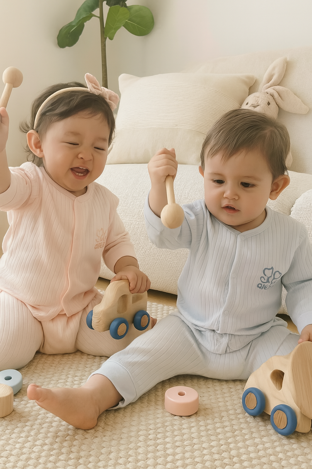 These pastel sets keep your baby cozy while looking adorable all day.(set of 3)
