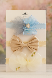 🌸 Mini Me Kidz Premium Baby Headband Set (Pack of 3)